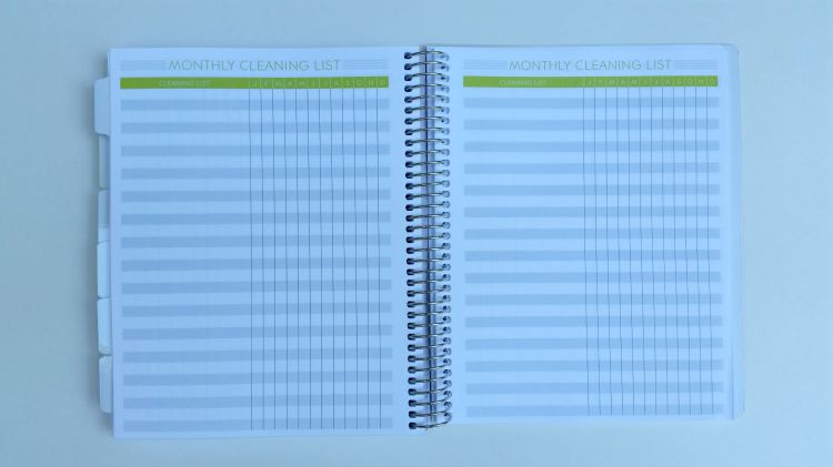 PPP Monthly Cleaning List