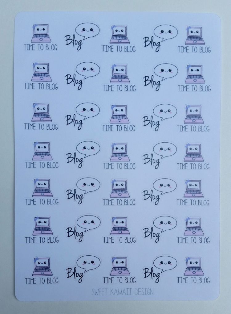 Sweet Kawaii Design Blog Stickers