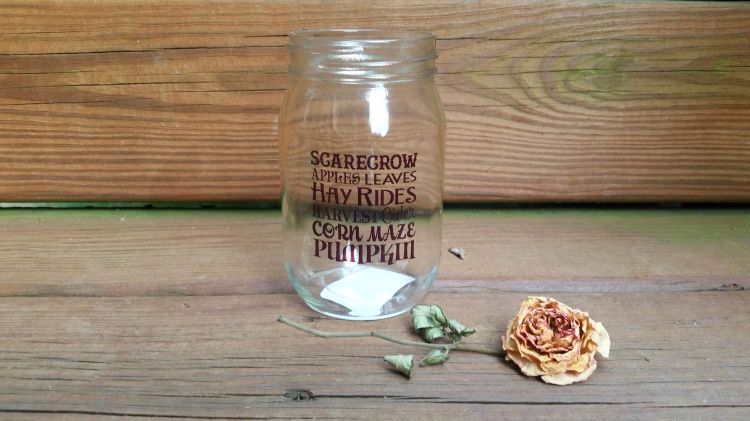 Fall mason jar